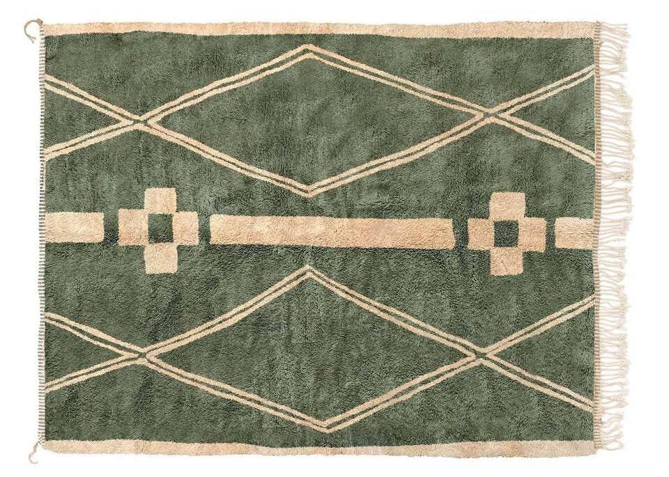 Tapis Doré beni ouarine fait main traditionnel 250cmx350cm