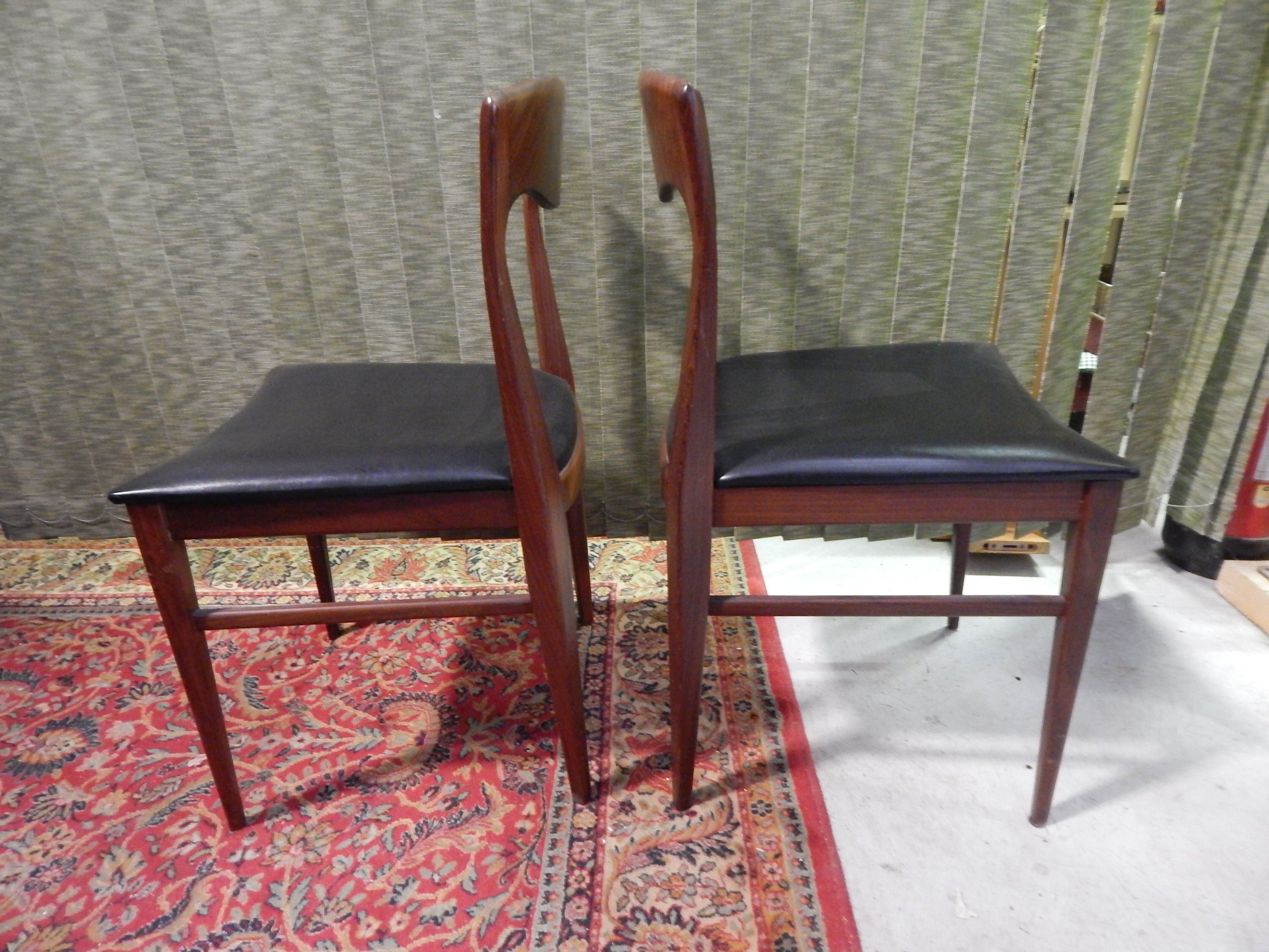 Scandinavian design chairs pair 60s