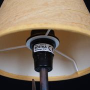 Lampe de table faite main en laiton Robert Kostka 1980 France
