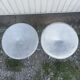Pair of stools Habitat in cast aluminum 1980 vintage