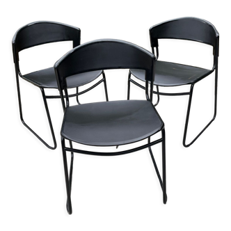 Set of 3 chairs design Airborne 1986