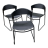 Lot de 3 chaises design Airborne 1986