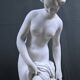 Important biscuit sculpture "The Bather" after Falconet – late 19th century.