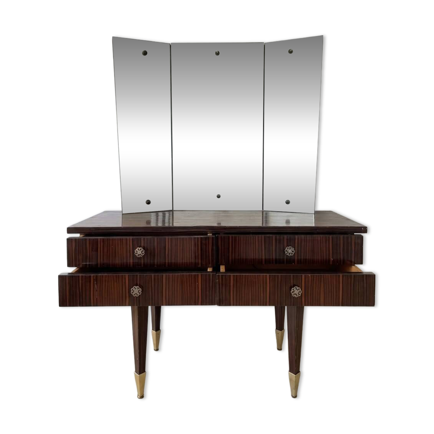 Authentic brown wooden dresser