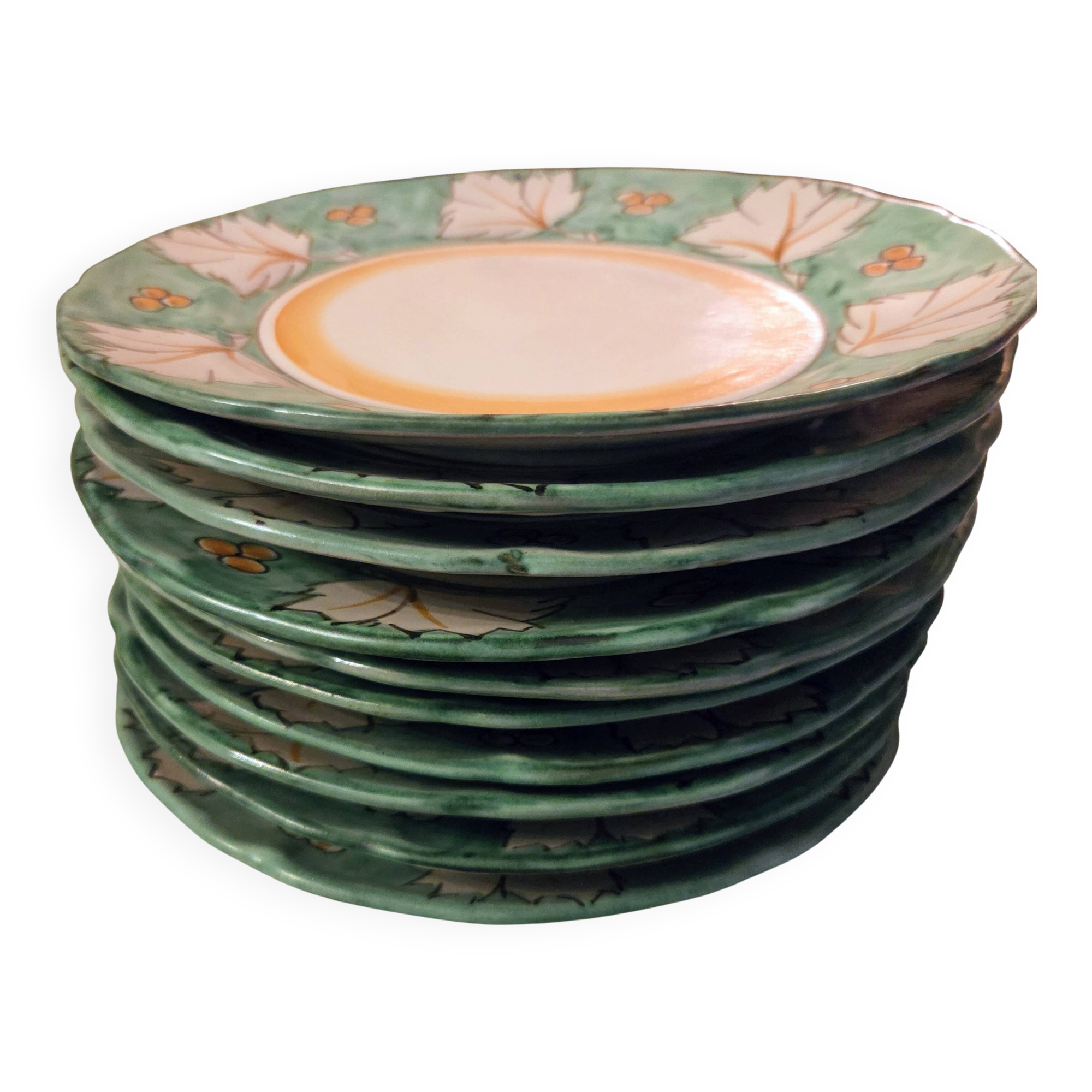 Italian ceramic plates from Vietri