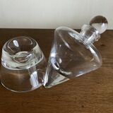 Bauhaus 1970s Scandinavian Modernist Crystal Carafe