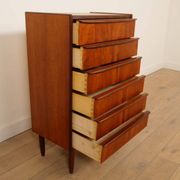 Commode danoise vintage en teck, 6 tiroirs