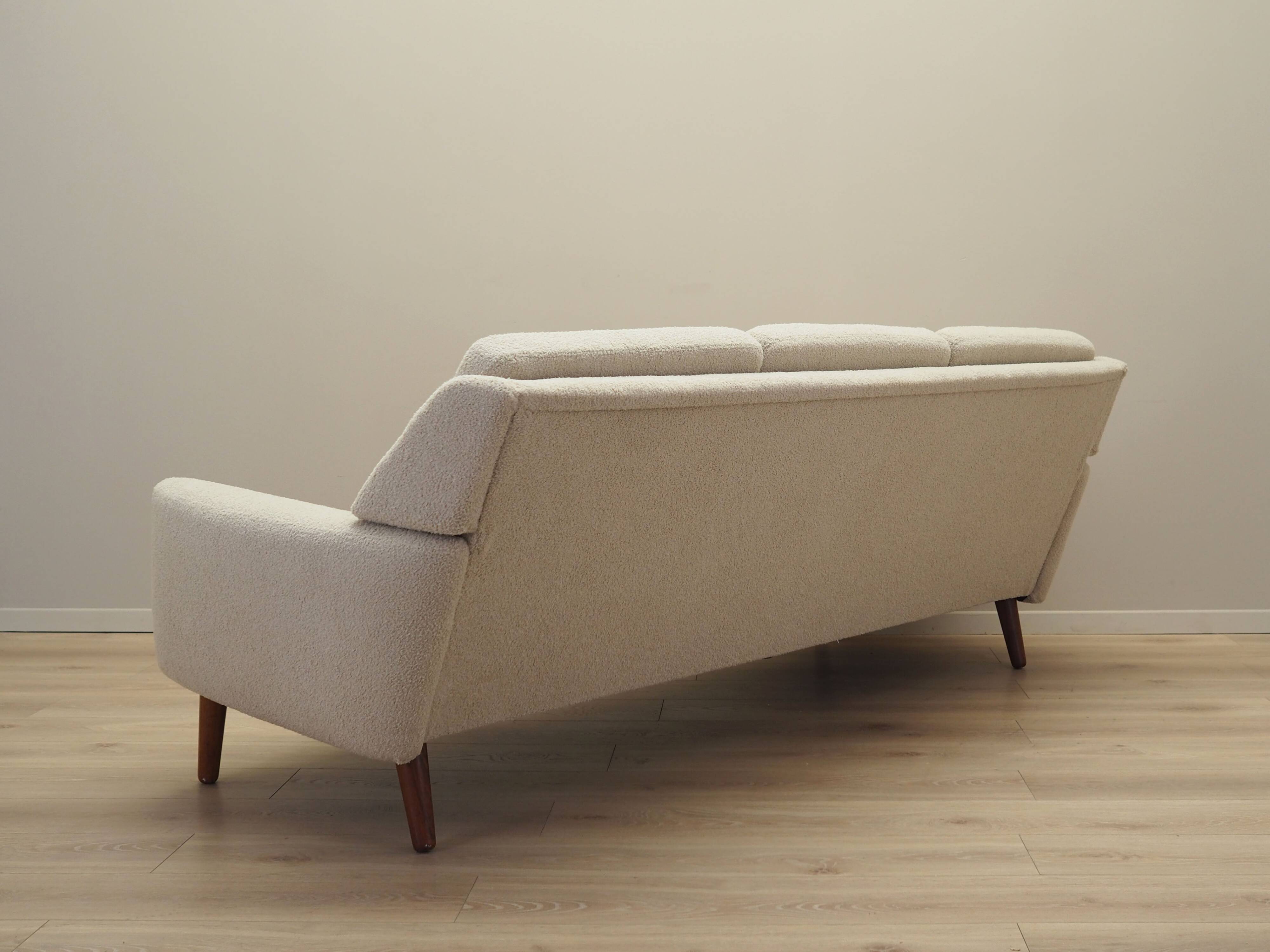 Cream sofa, Danish design, 1970s, production: Denmark