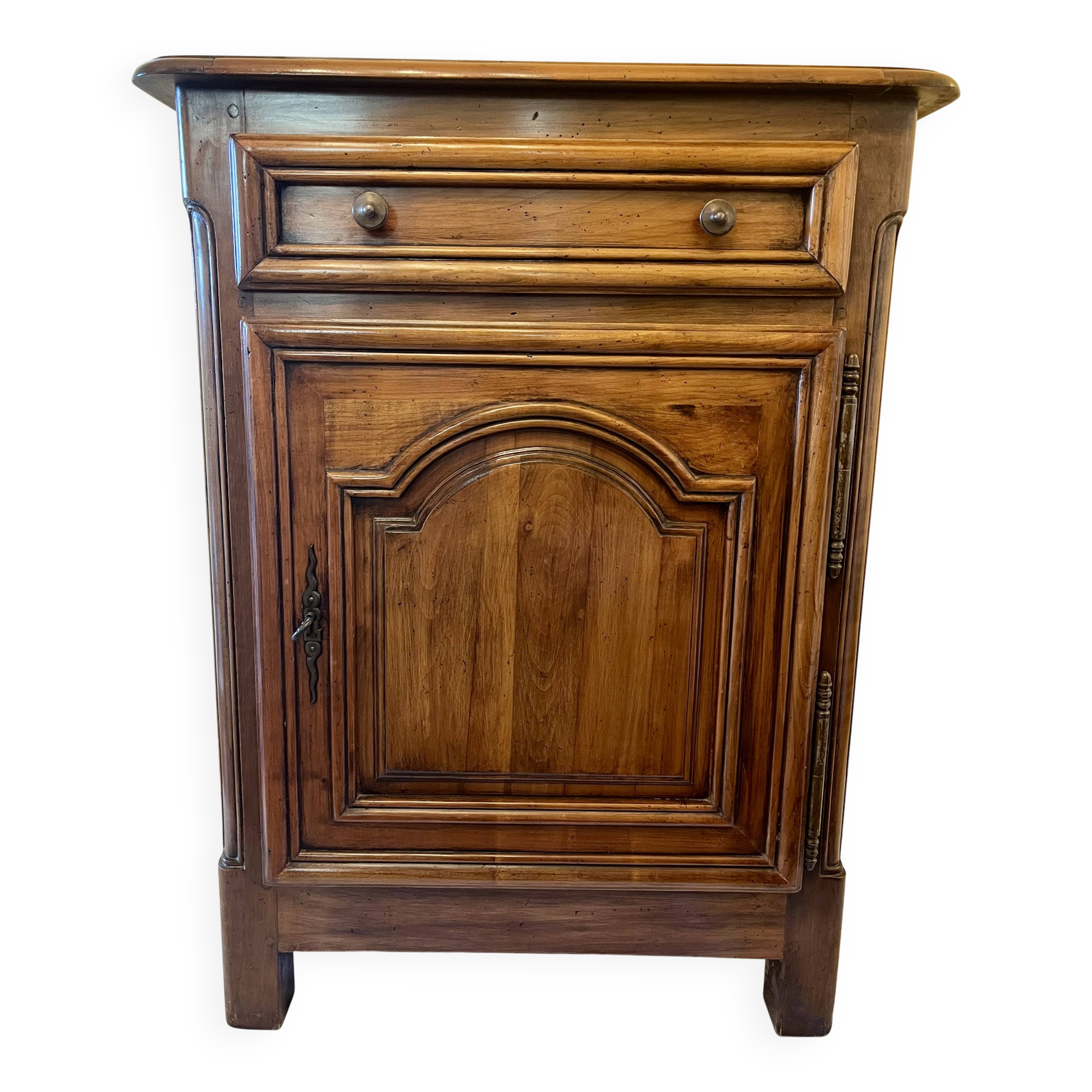 Buffet en bois massif, 1 porte, 1 tiroir
