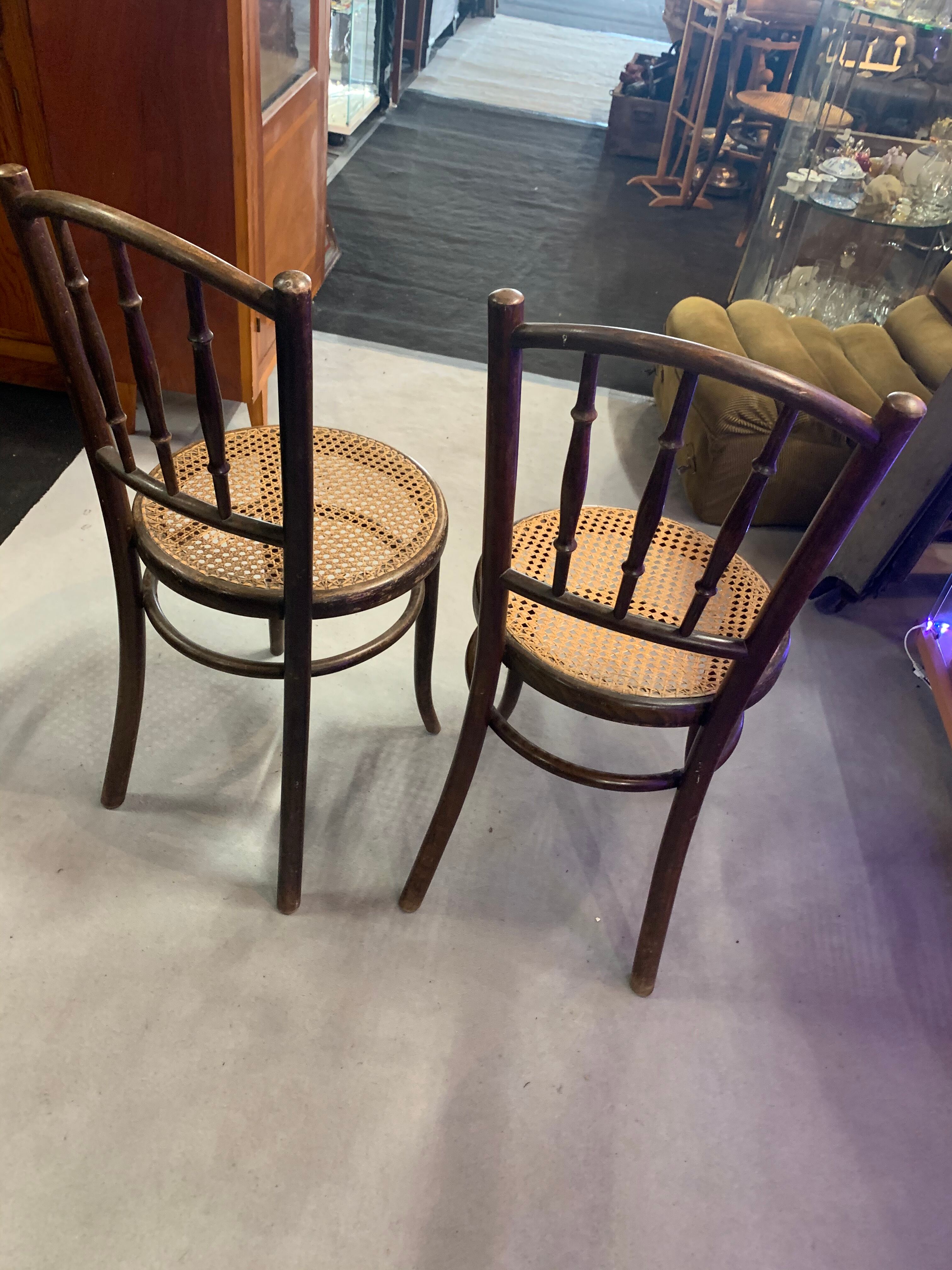 Pair of Fischel bistro chairs