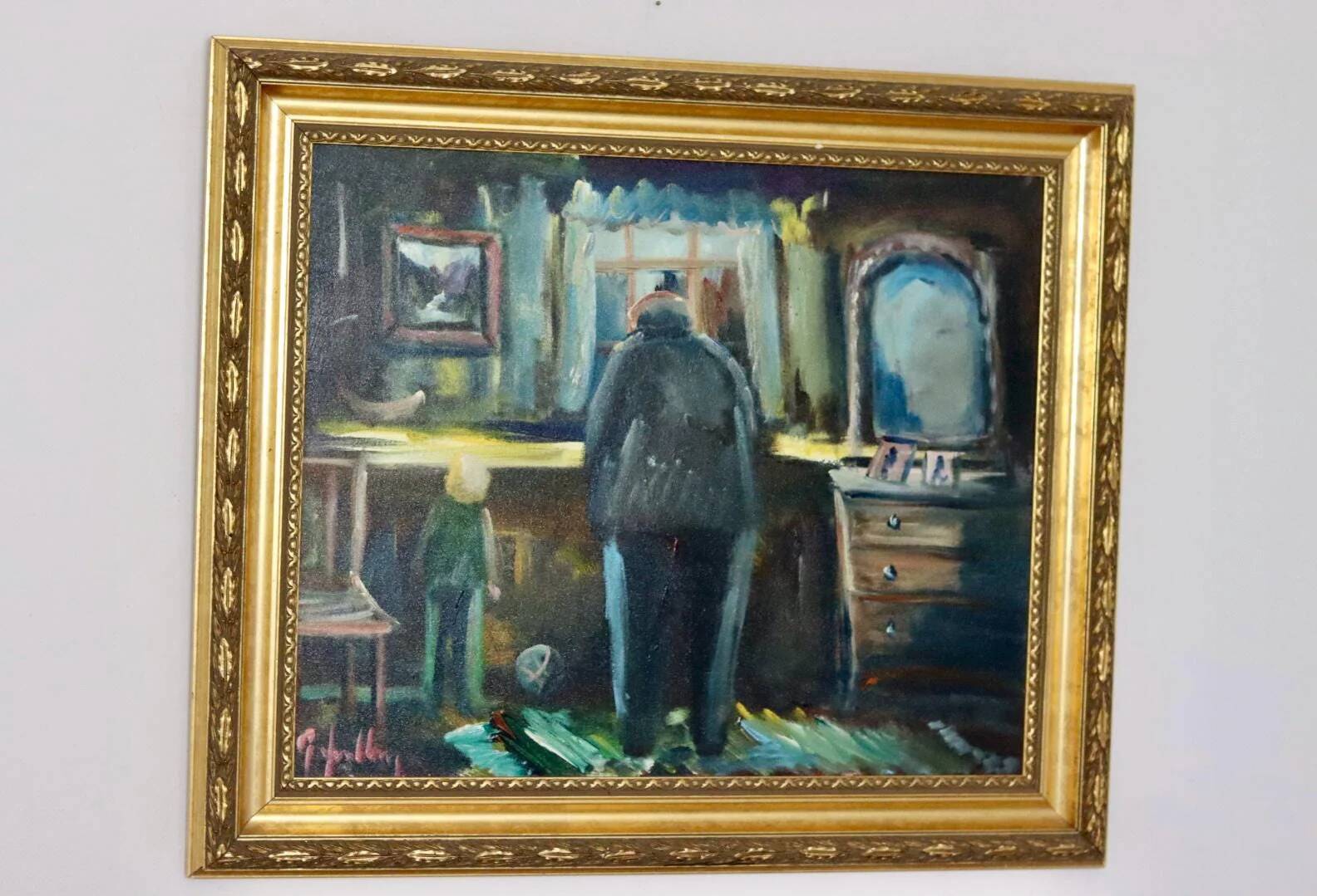 Looking out of the window - by Göte Lundberg