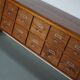 Vintage Dutch Oak Apothecary Sideboard / Filing Cabinet, 1950s