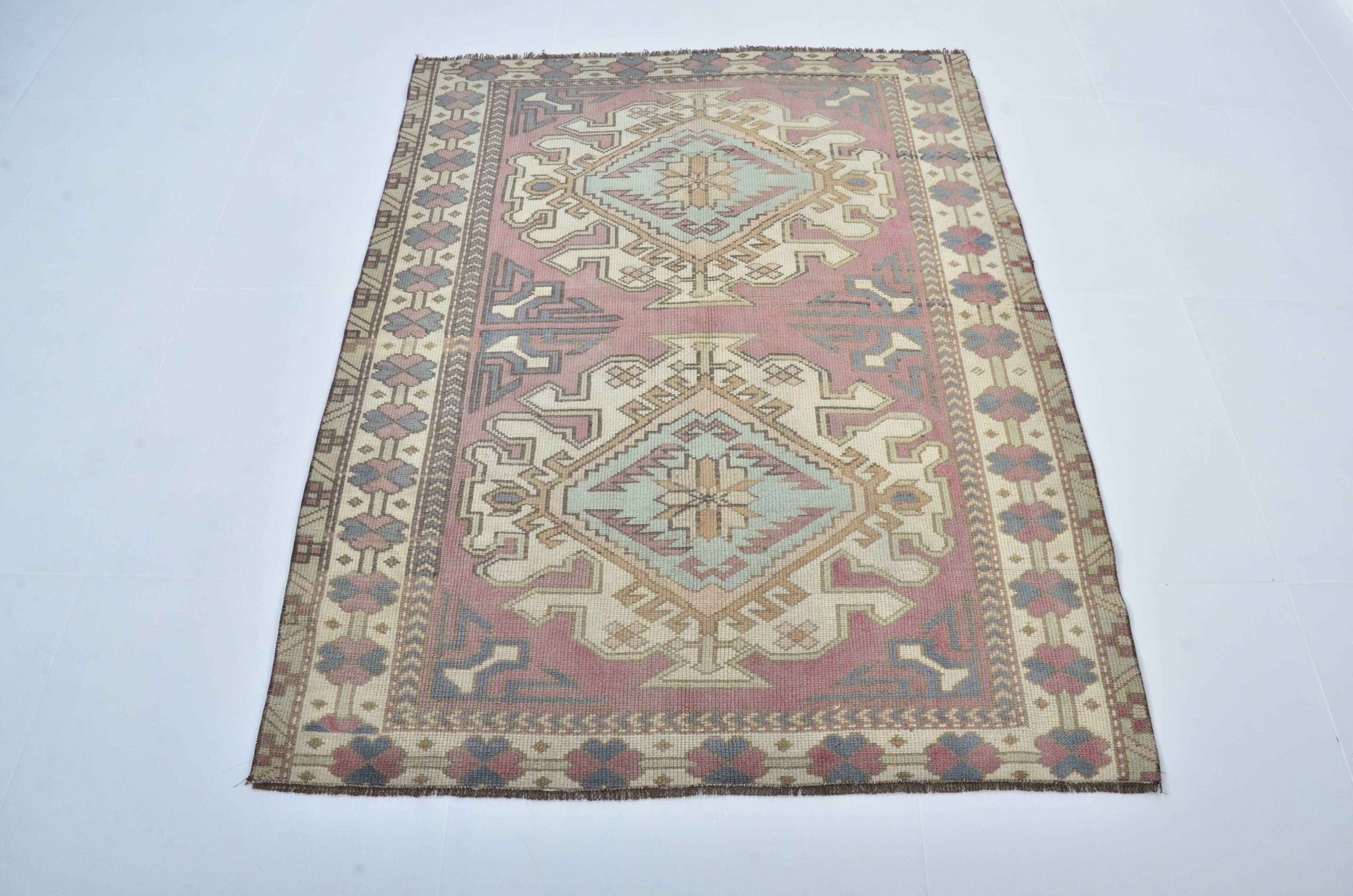 Oushak Vintage Handknotted Wool Rug sku 3438