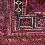 Tapis de Prière Vintage Baluch Fait Main en Laine – 94 x 152 cm