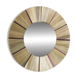 Witch's Eye Mirror in straw marquetry