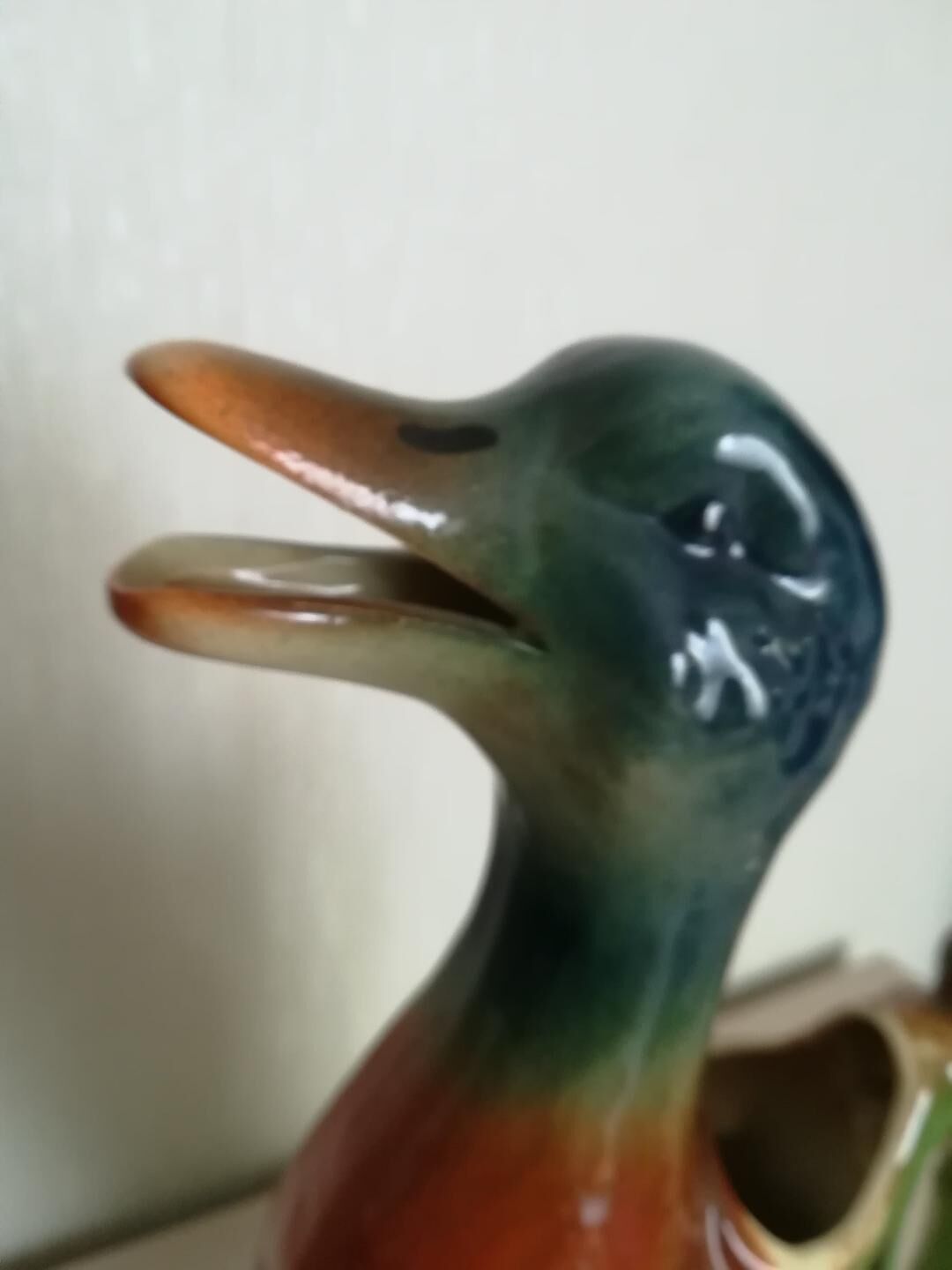 Ceramic zoomorphic pitcher