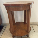 Round pedestal table art deco