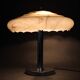 Czechoslovak Art Deco chrome table lamp with marbled glass, 1930s