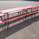 Duo de tables avec bancs de brasserie
