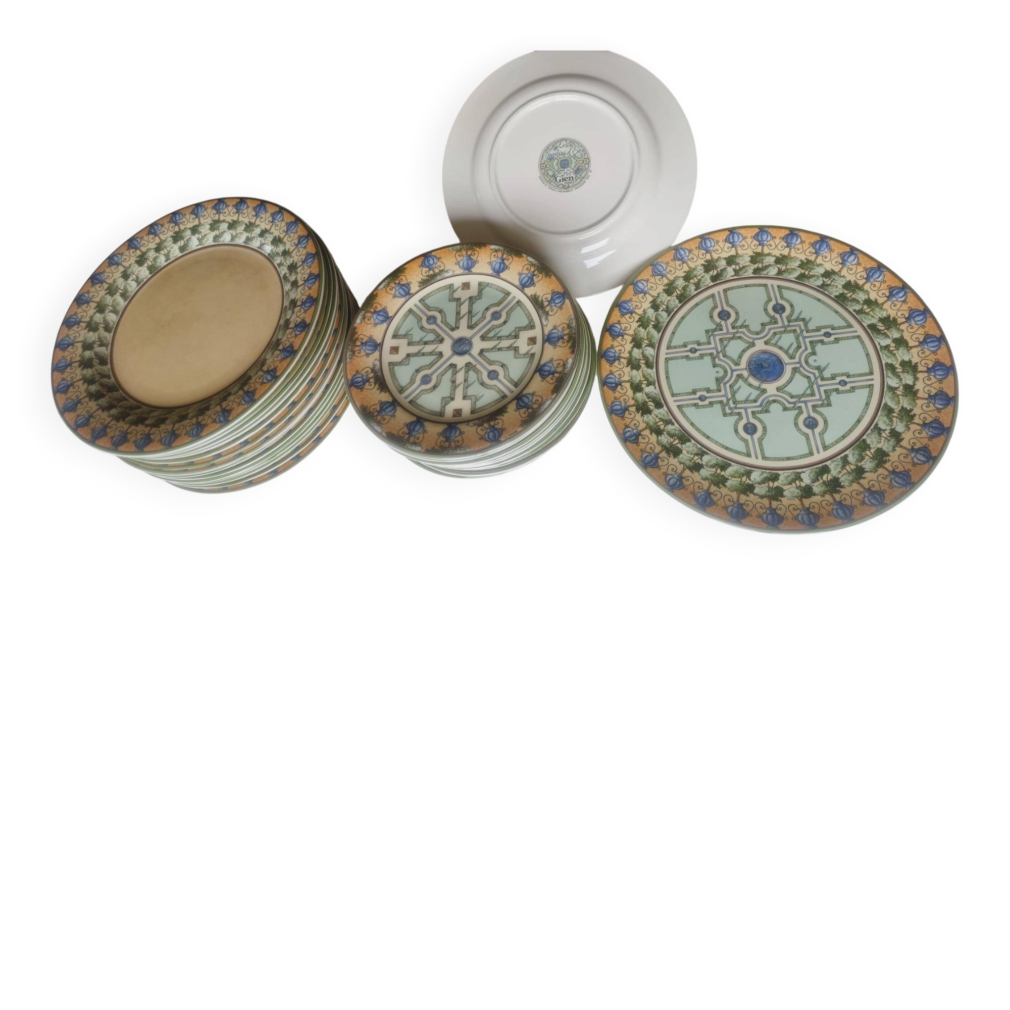 Gien Tableware Set "The Water Gardens"