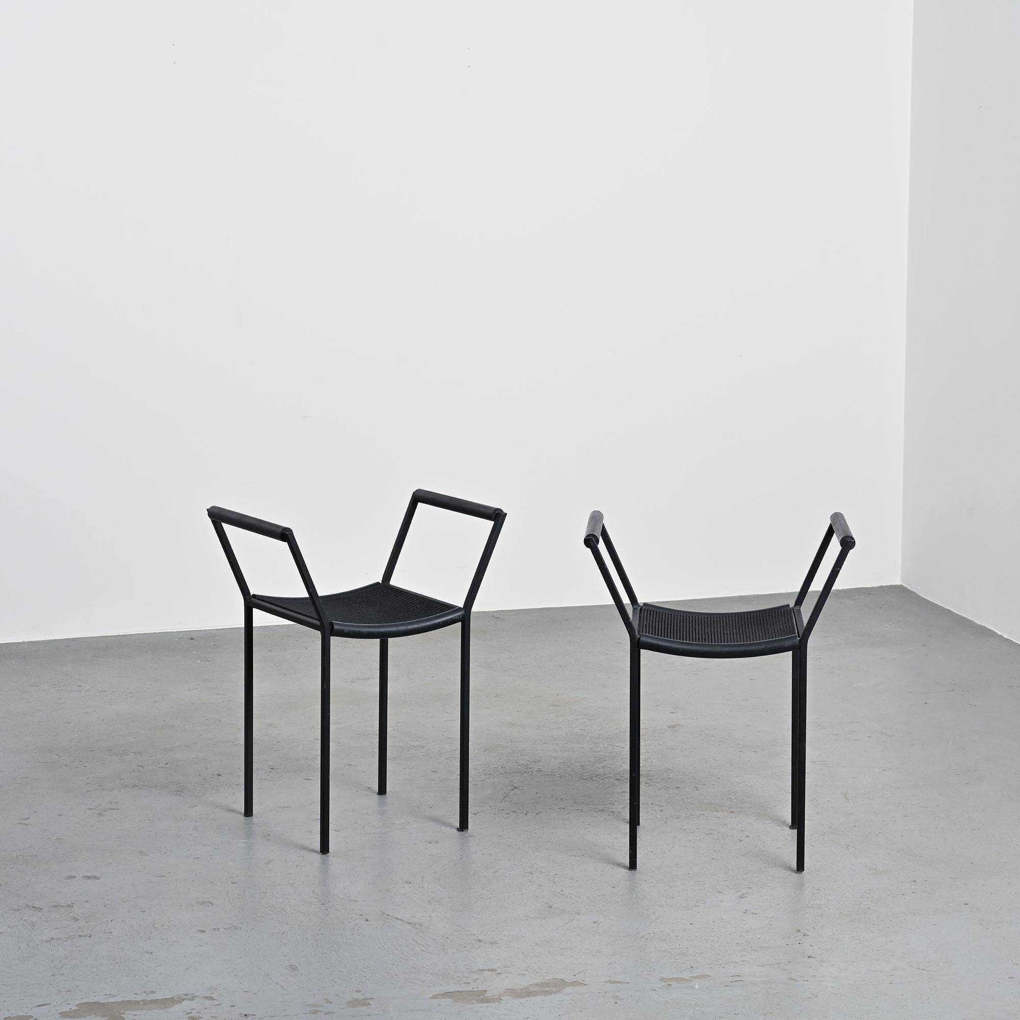 Set of three Millepunte stools by M. Peregalli and S. Calatroni, Italy.