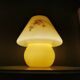 Lampe de table de champignon de verre de verre super belle 70s