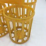 Vintage yellow bottle holder