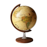 Vintage world-map lamp