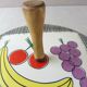 Old cheese dish, Banana décor, ceramic by Schramberg SMF