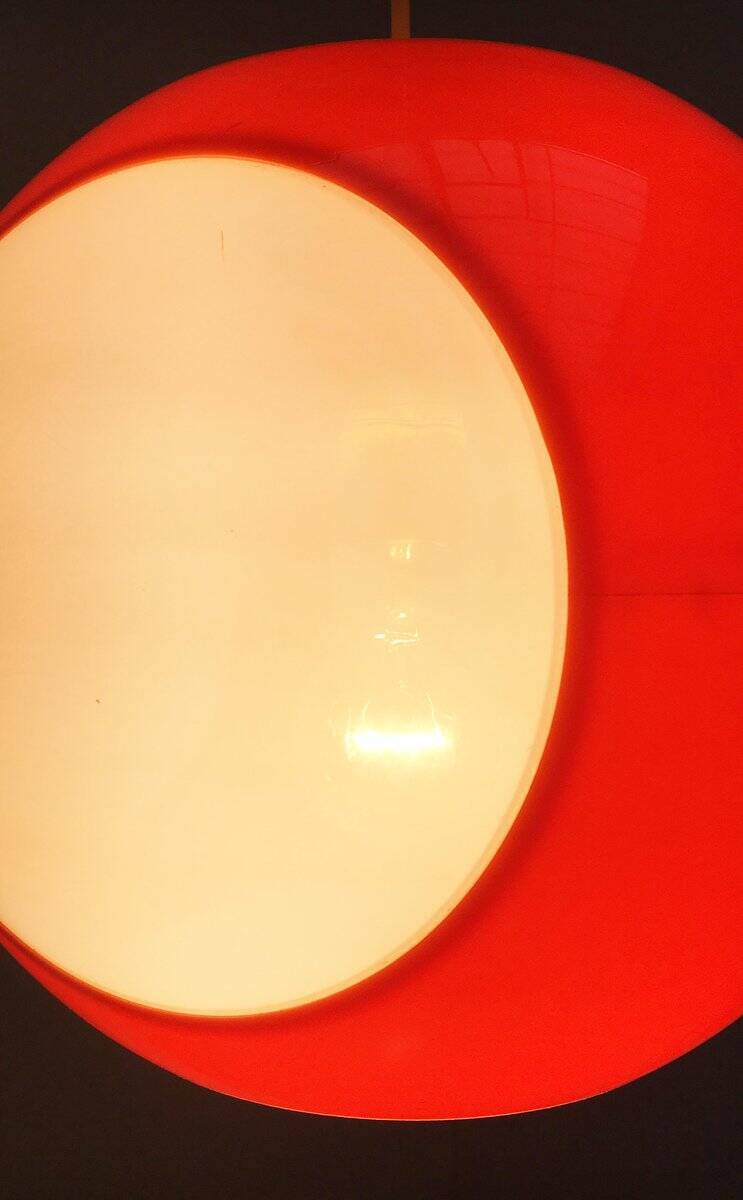 Vintage UFO lamp from the space age attributed to Luigi Colani.