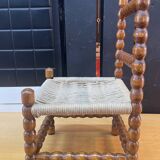 Rope and turned wood children's chair