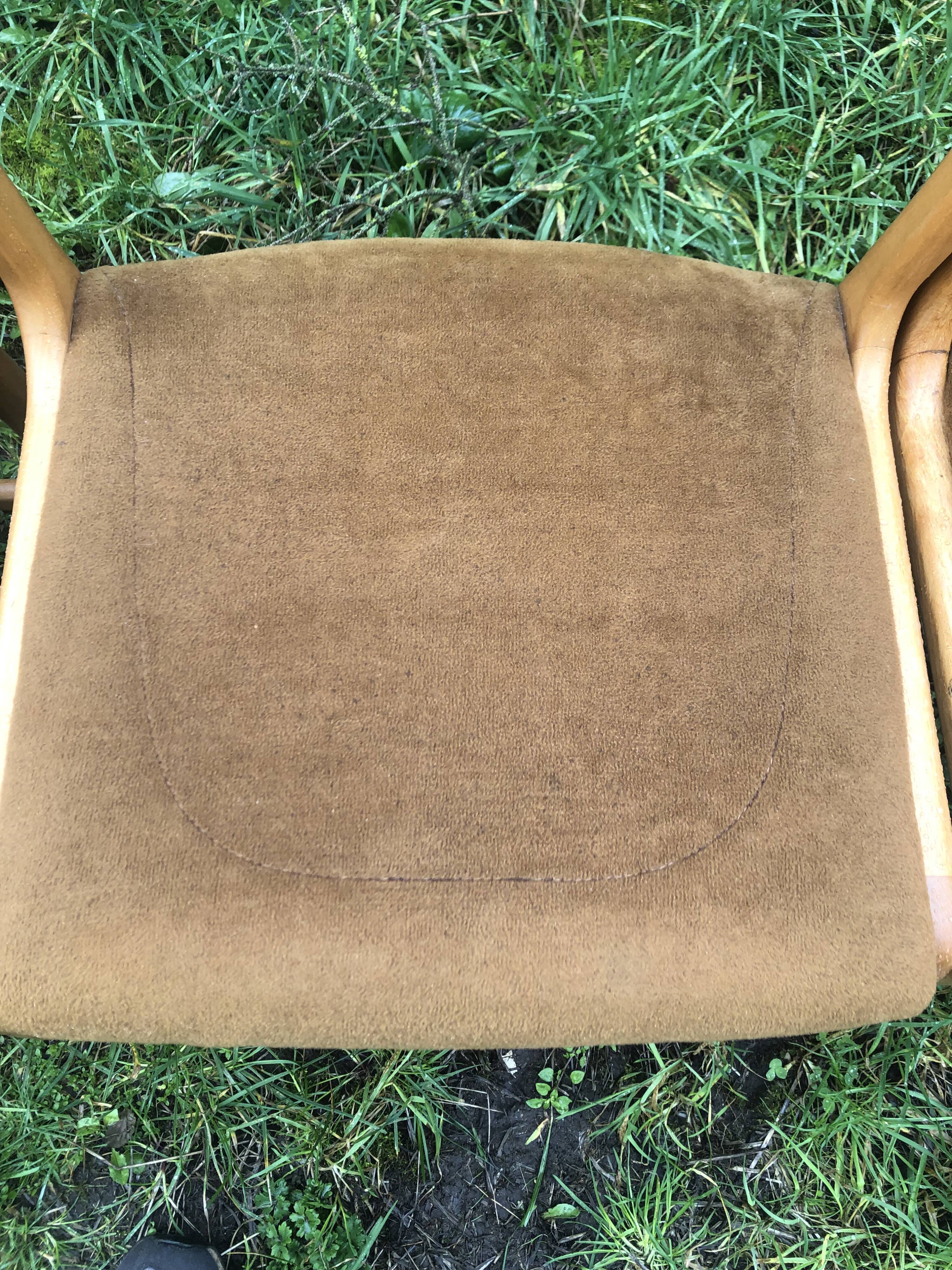 Set of 6 Baumann sleigh foot chairs 60s