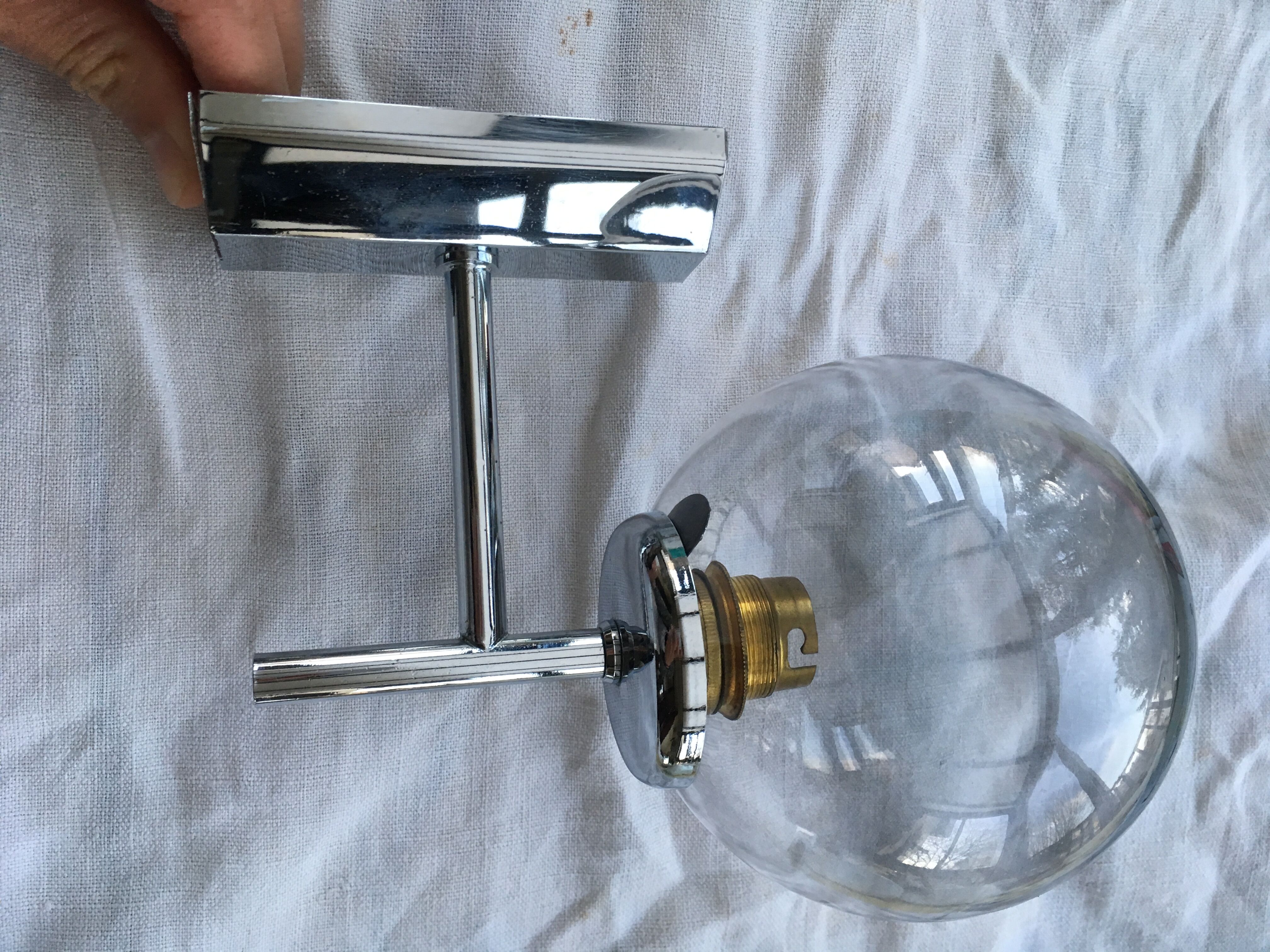 Globe vintage wall light