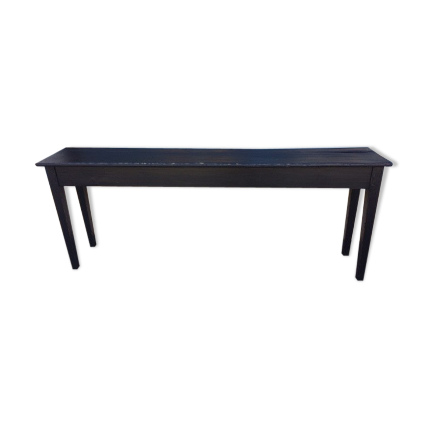 Black console table