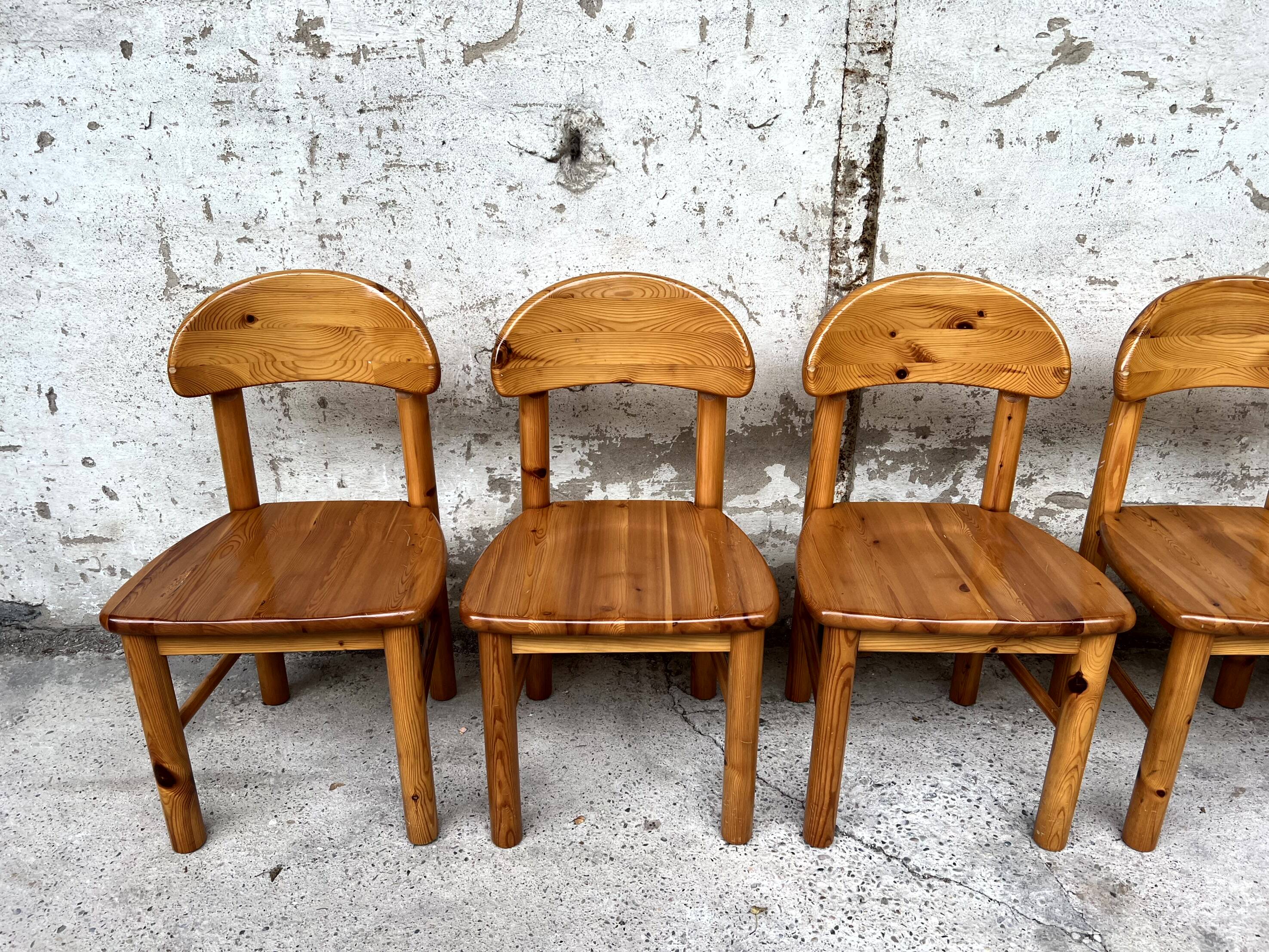 Set of 6 Rainer Daumiller chairs 1950 1960 vintage