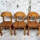 Lot de 6 chaises Rainer Daumiller 1950 1960 vintage