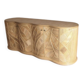 Enfilade "leaves" in rattan