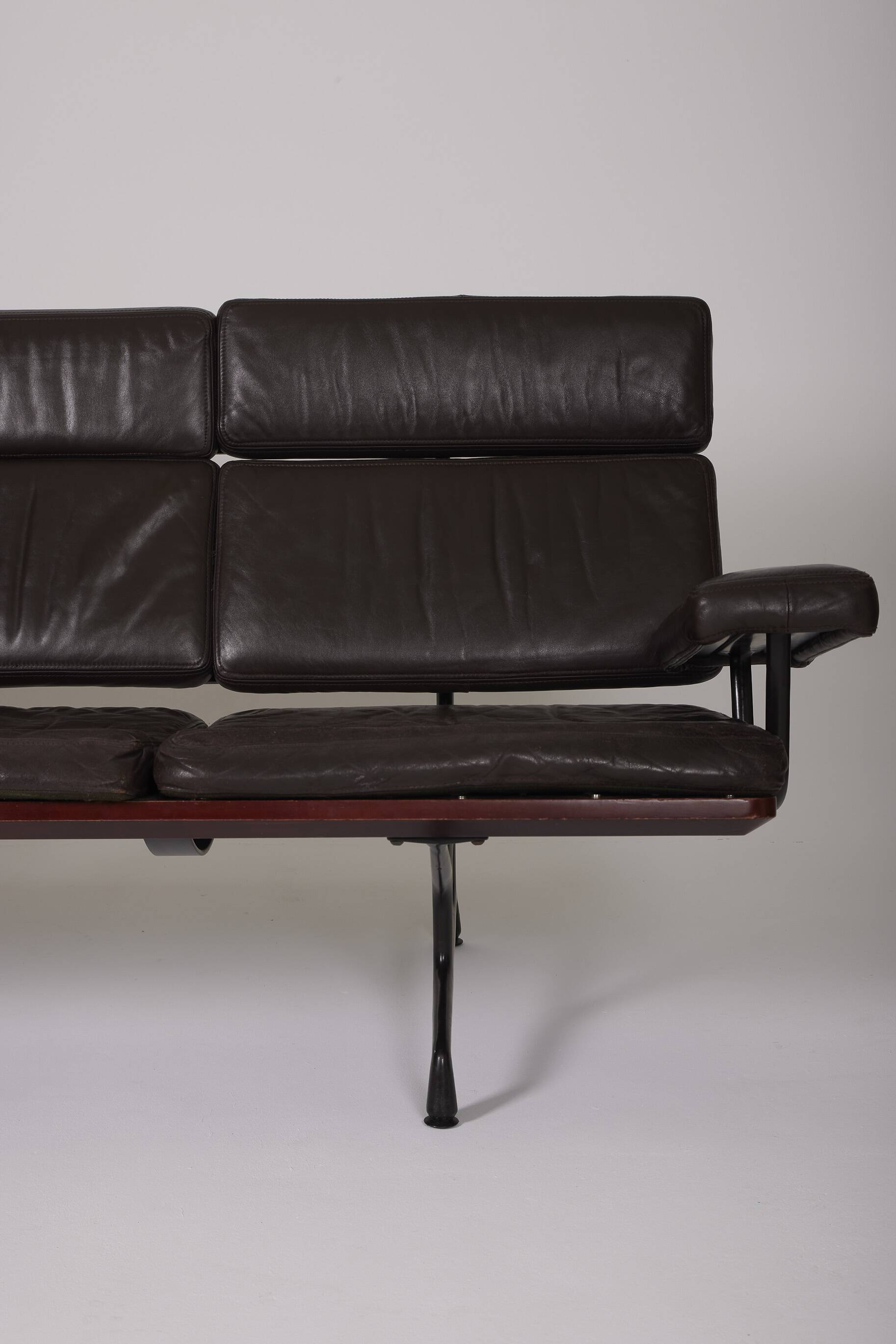 Charles and Ray Eames Leather Sofa