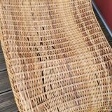 Bamboo and rattan lounge chair
