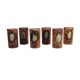 Set of six ceramic cups by "The Dove"