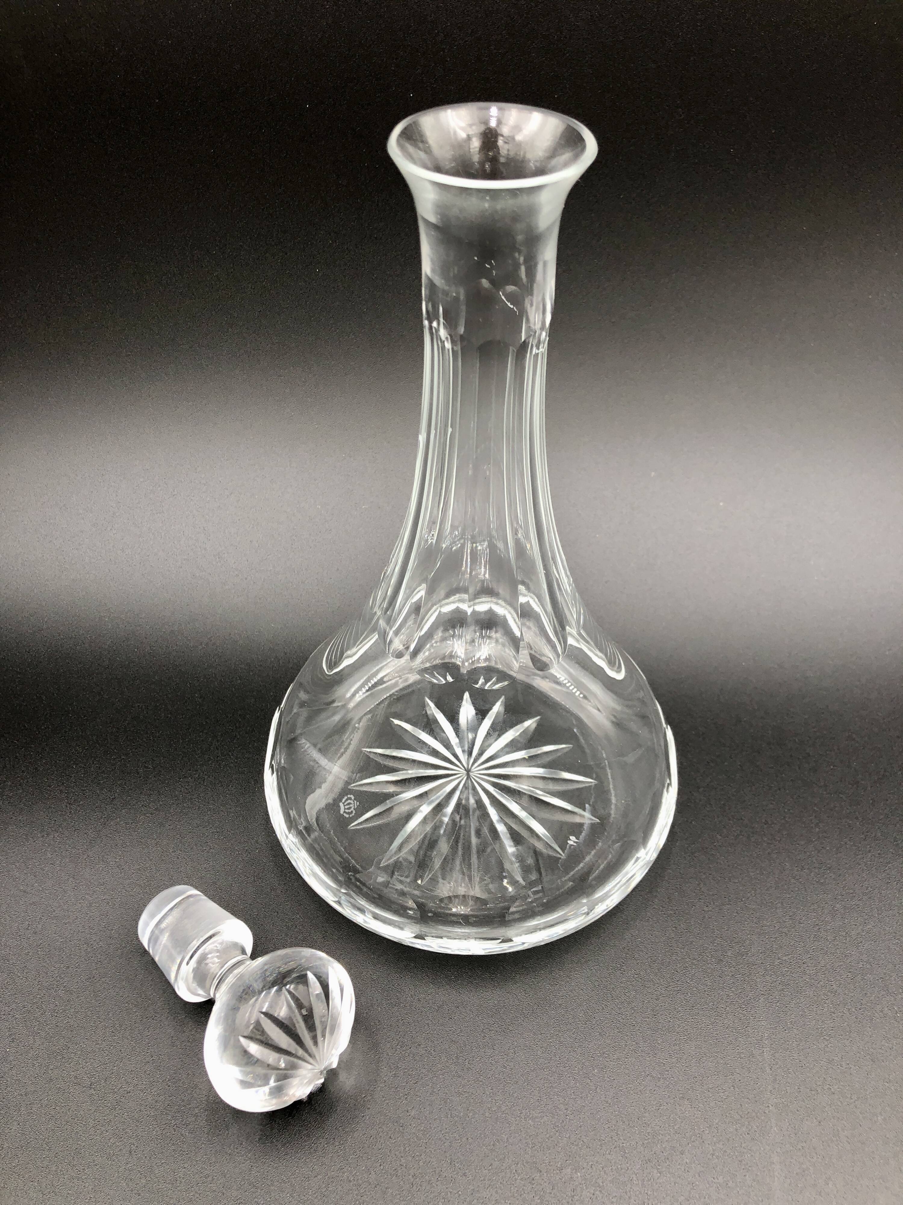 Crystal decanter Val Saint Lambert
