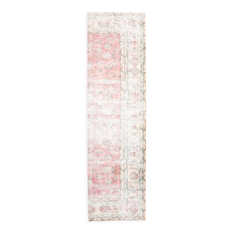 2x9 shabby chic vintage runner rug, 74x265cm