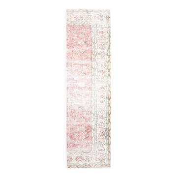 2x9 shabby chic vintage runner rug, 74x265cm