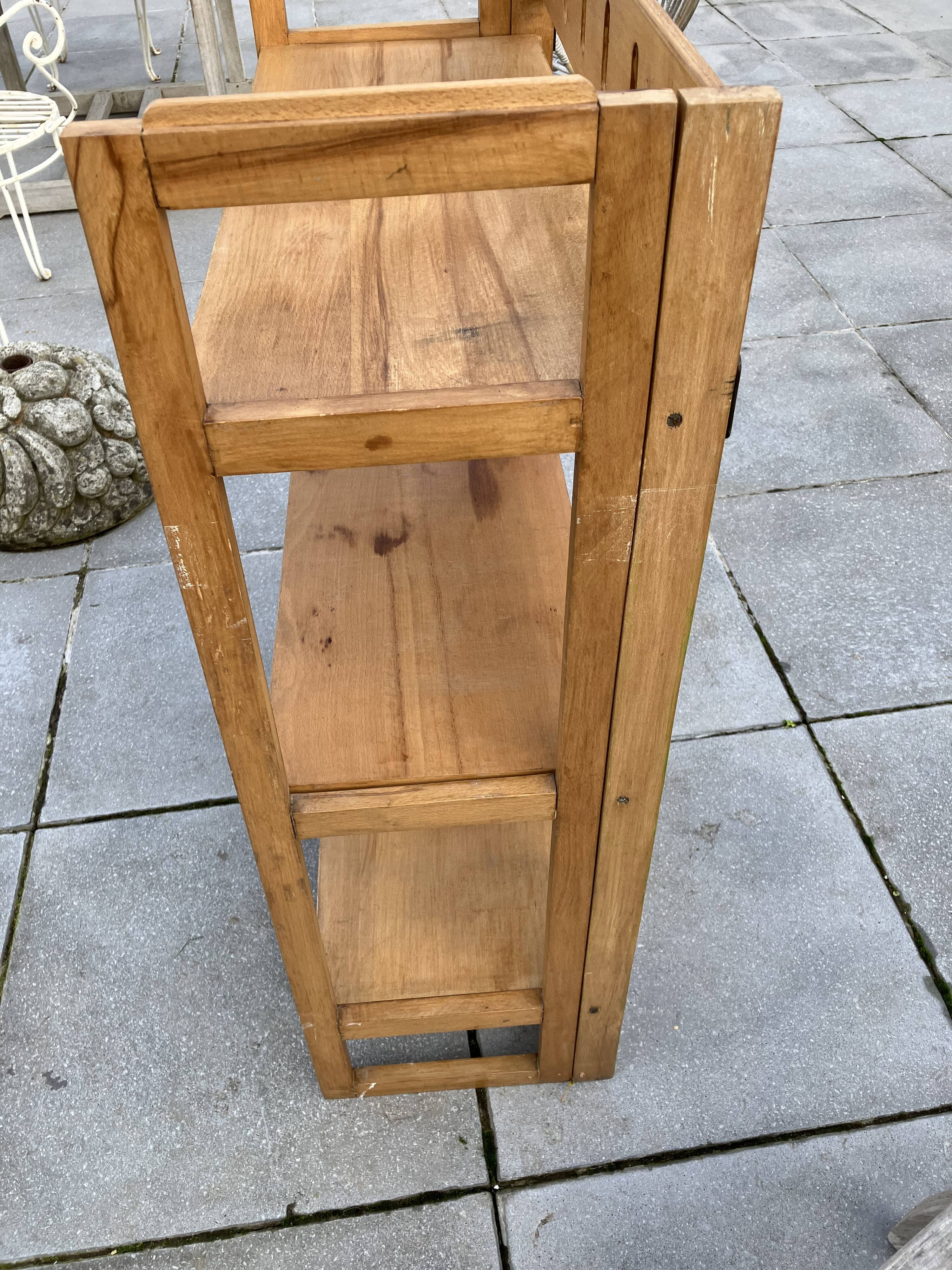 Wooden shelf