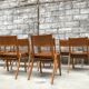 Series of 11 chairs 1950/1960