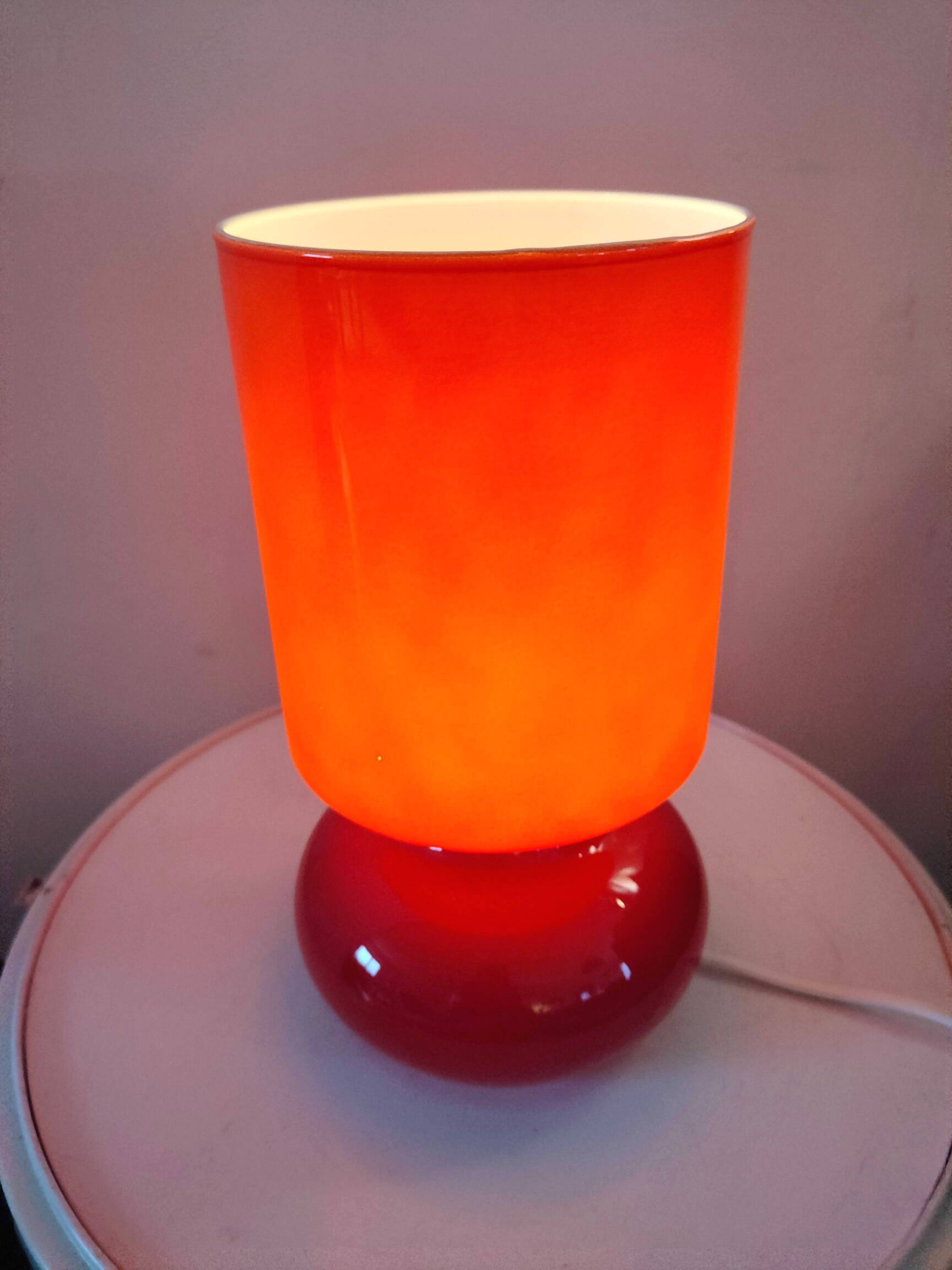 Vintage Ikea Lykta glass lamp