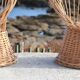 Pair of wicker armchairs, France, 20th century