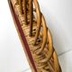 Oval rattan mirror style Franco Albini - 1960's