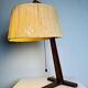Hemp String & Teak Wood Table Lamp By Ib Fabiansen For Fog & Mørup, Denmark 1950S