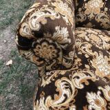 Vintage velvet armchair